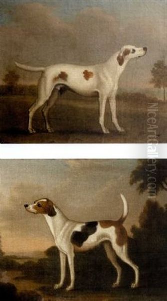 Hounds In A Landscape (pair) - view 1