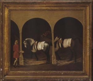Horses In A Stable by James Seymour