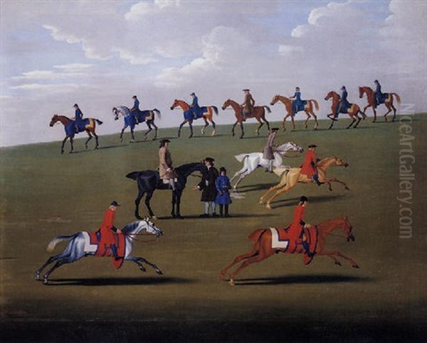 Training On The Newmarket Heath - view 1
