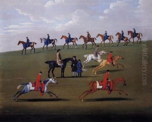 Training On The Newmarket Heath by James Seymour