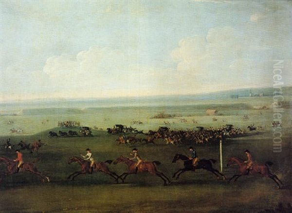 A Race Over The Beacon Course At Newmarket - view 1