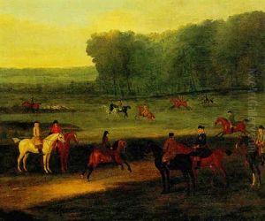 The Duke Of Newcastle In Clumber Park by James Seymour