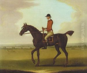 Mr. Martindale's "sedbury" With J. Larkin Up At Newmarket by James Seymour
