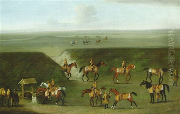 The Well Gap At Newmarket With A String Of Horses Belonging To The Duke Of Devonshire - view 1