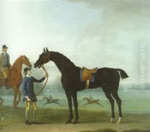 Mr. Ryley's "killy-cranky" Held By A Groom At Newmarket by James Seymour