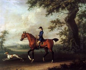 Portrait Equestre D'un Jeune Cavalier Sur Fond De Paysage Portrait Equestre D'un Jeune Cavalier Sur Fond De Paysage