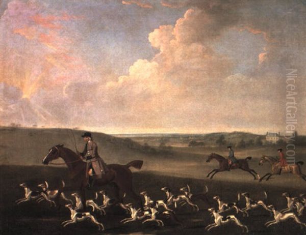 Huntsman And Hounds Near A Country House - view 1