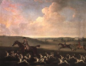 Huntsman And Hounds Near A Country House