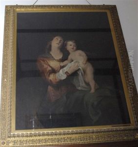 Virgin And Child (after Sir Antony Van Dyck) by Jane Fortescue Seymour