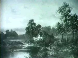 A Farm House By A Stream by Thomas Seymour