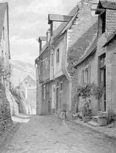 Alpine Village Street by Carl Maria Seyppel