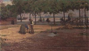 Fleis Und Musiggang Am Rheinufer by Hans Seyppel
