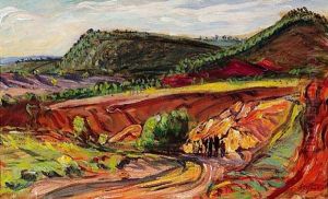 Winterliche Niederrheinlandschaft by Rene Seyssaud