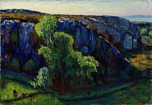 Winterliche Niederrheinlandschaft by Rene Seyssaud