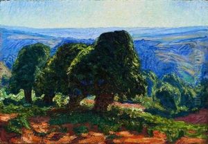Winterliche Niederrheinlandschaft by Rene Seyssaud