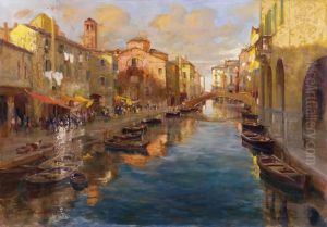 Chioggia,canale Della Peschiera by Attilio Bozzato