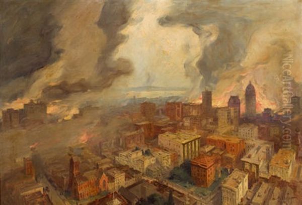 1906 San Francisco Fire - view 1