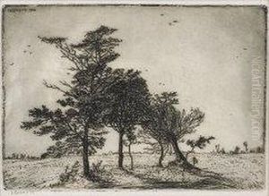 "i Tre Alberi" 1913 by Cino Bozzetti