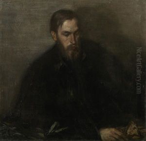 Portrait Of Thomas Sturge Moore by Charles Haslewood Shannon