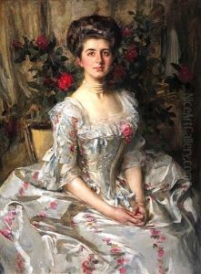 Mrs Patrick Campbell In Theatrical Costume by James Jebusa Shannon