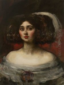 Mrs Patrick Campbell In Theatrical Costume by James Jebusa Shannon