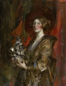 Mrs Patrick Campbell In Theatrical Costume by James Jebusa Shannon