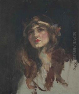 Study For 'portrait Of Lily Elsie by James Jebusa Shannon