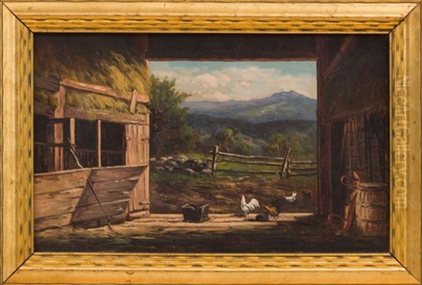 Mote Mountain From Old Barn In Jackson N.h. - view 1