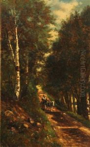 On Thorn Hill Road, New Hampshire; Mount Washington From The Brook Near Crawford House (pair) by Frank Henry Shapleigh