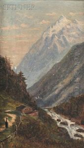 The Weisshorn, Switzerland And View Of West Lebanon, Me (2 Works) The Weisshorn, Switzerland And View Of West Lebanon, Me (2 Works)