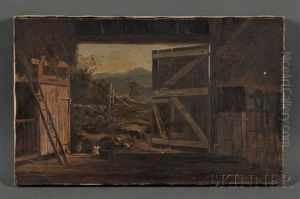 Old Barn And Mountains From Jackson N.h.
