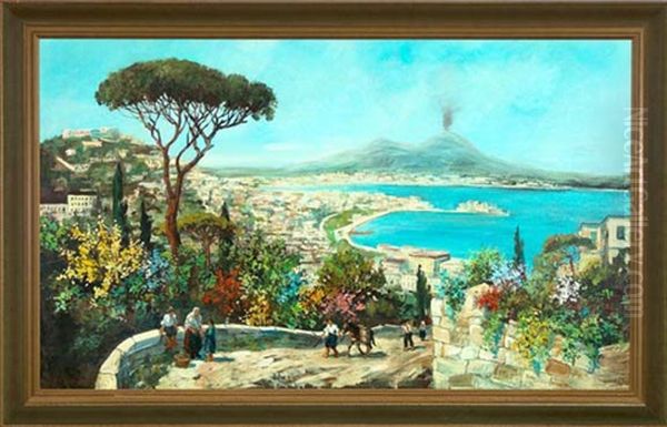 Panoramic View Of The Bay Of Naples, Italy - view 1