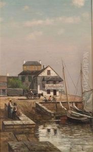 The Plaza Basin, St. Augustine, Florida by Frank Henry Shapleigh