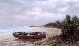 Boat On The Shore by Frank Henry Shapleigh