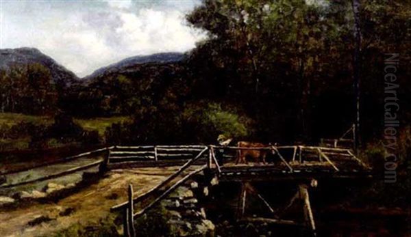 Wooden Bridge In Jackson N.h. And Carter Notch - view 1