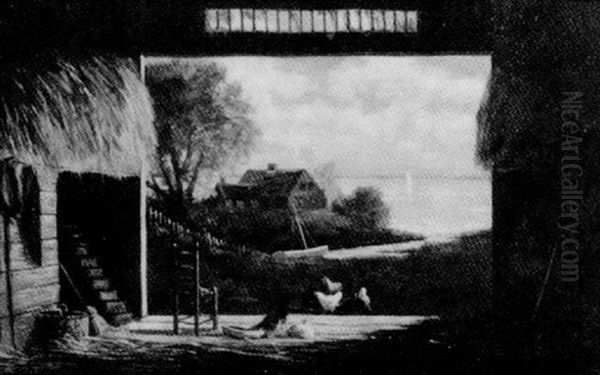 View Through A Barn Door - view 1