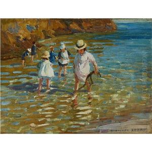 Children On A Shoreline by Dorothea Sharp