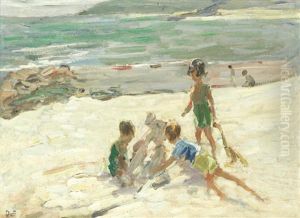 On Porthmeor Beach by Dorothea Sharp