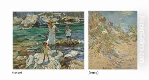 Green Waters - Spanish Coast (+ Two Children In The Dunes, Verso)