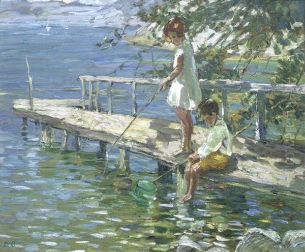 Fishing Off The Jetty - view 1