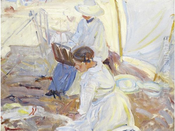 Painting On The Beach - view 1