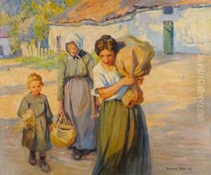 Return From The Fields Bears by Dorothea Sharp