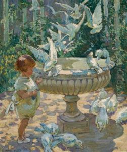At The Fountain by Dorothea Sharp
