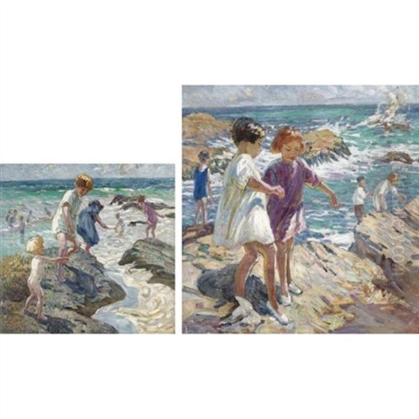 Treading Carefully (+ Children On The Rocks, Verso) - view 1
