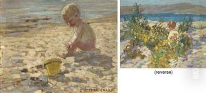 The Yellow Pail (+ Child In A Rocky Landscape, Verso) by Dorothea Sharp