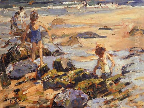 Children And Rock Pools - view 1