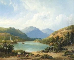 Sommerliche Seepartie Mit Rastenden Bauern. by Anton Braakman