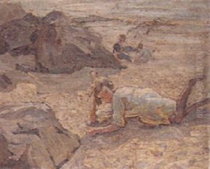 A Sunny Day On The Beach by Dorothea Sharp