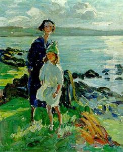 Two Girls By The Sea by Dorothea Sharp