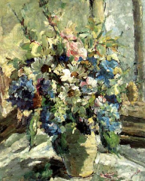 Summer Flowers By A Window - view 1